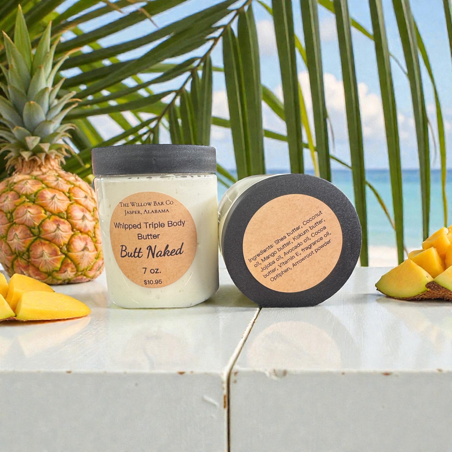 Whipped Triple Body Butter Butt Naked. 7 oz.