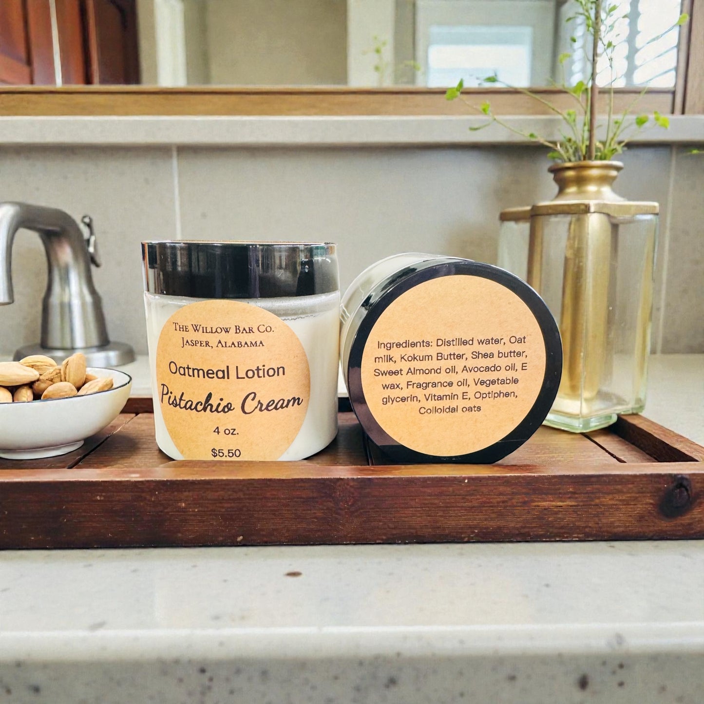 Oatmeal Cream Lotion. 4 oz. Pistachio Cream