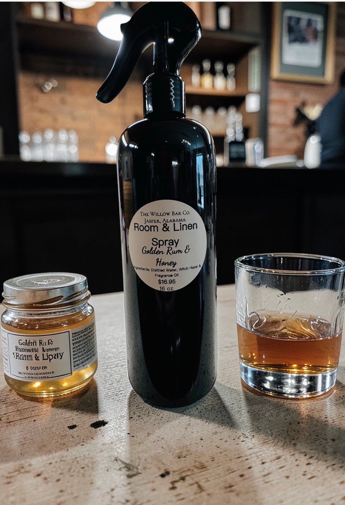 Golden Rum & Honey Room and linen spray
