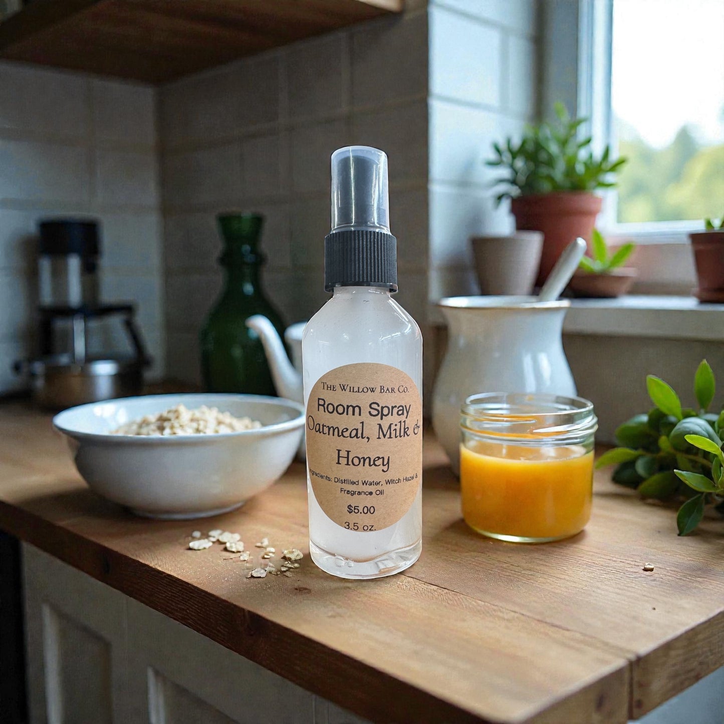Room Spray. Oatmeal Milk & Honey 3 oz.