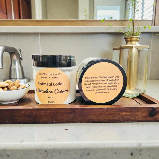 Oatmeal Cream Lotion. 4 oz. Pistachio Cream