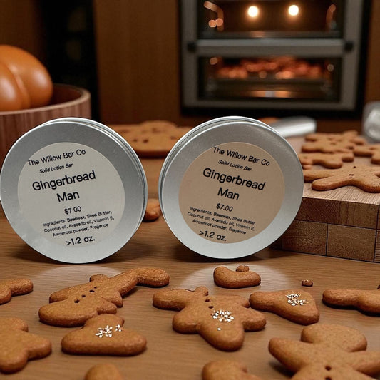 Gingerbread Man Solid Lotion Bar