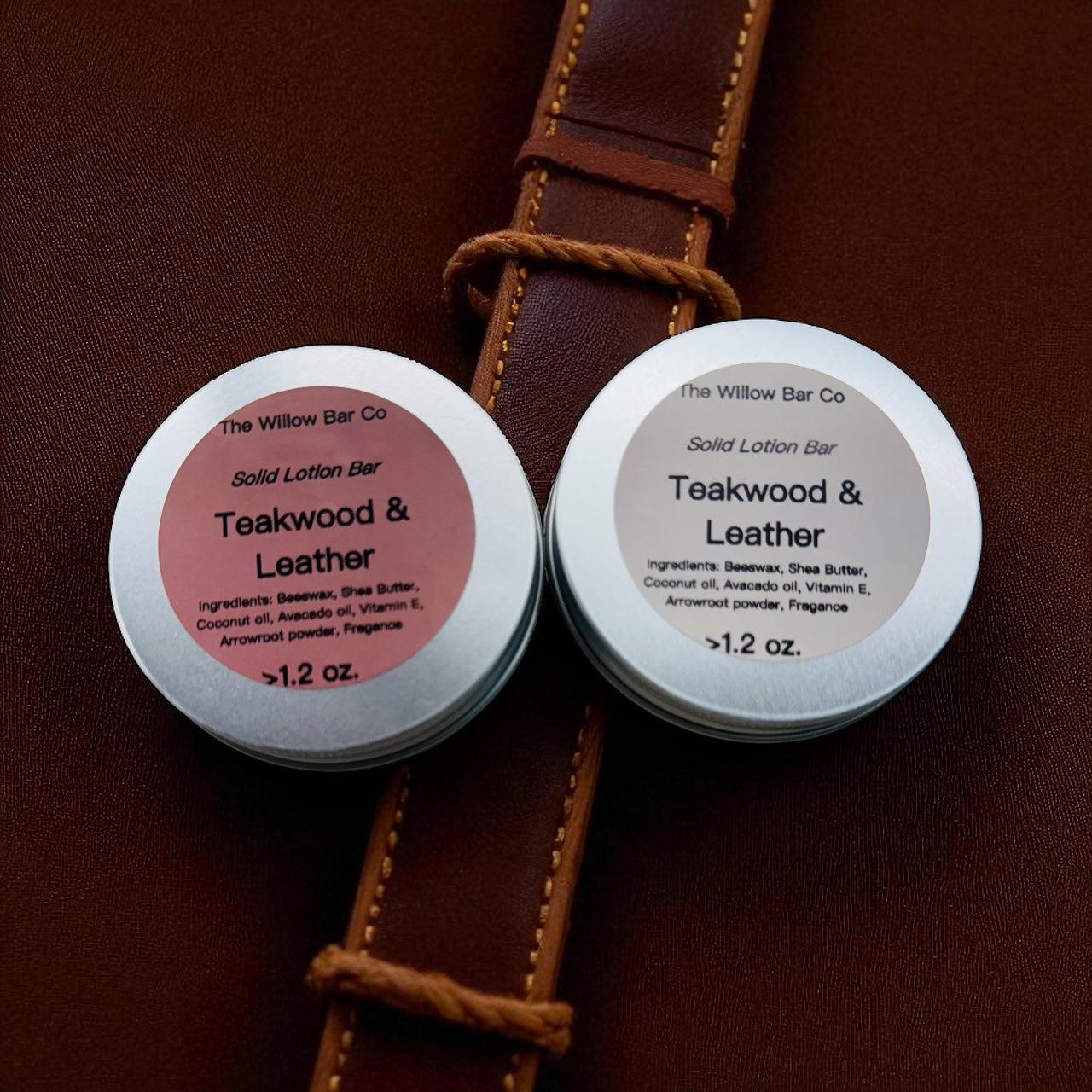 Teakwood & Leather Solid Lotion Bar