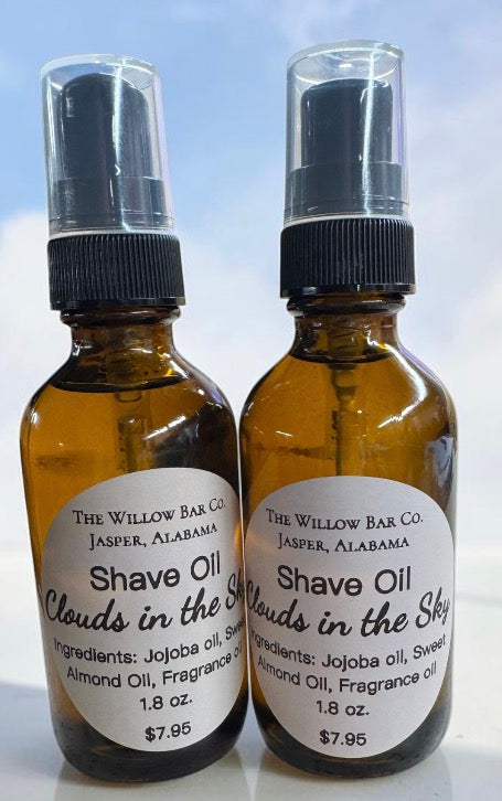 Shave Oil. Clouds in the Sky. 1.8 oz.