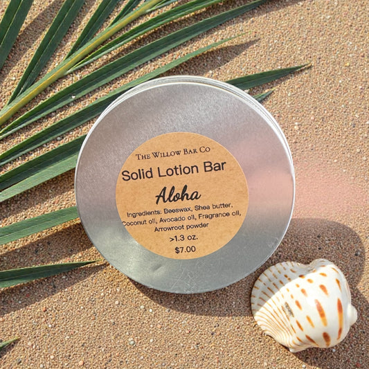 Solid Lotion Bar. Aloha