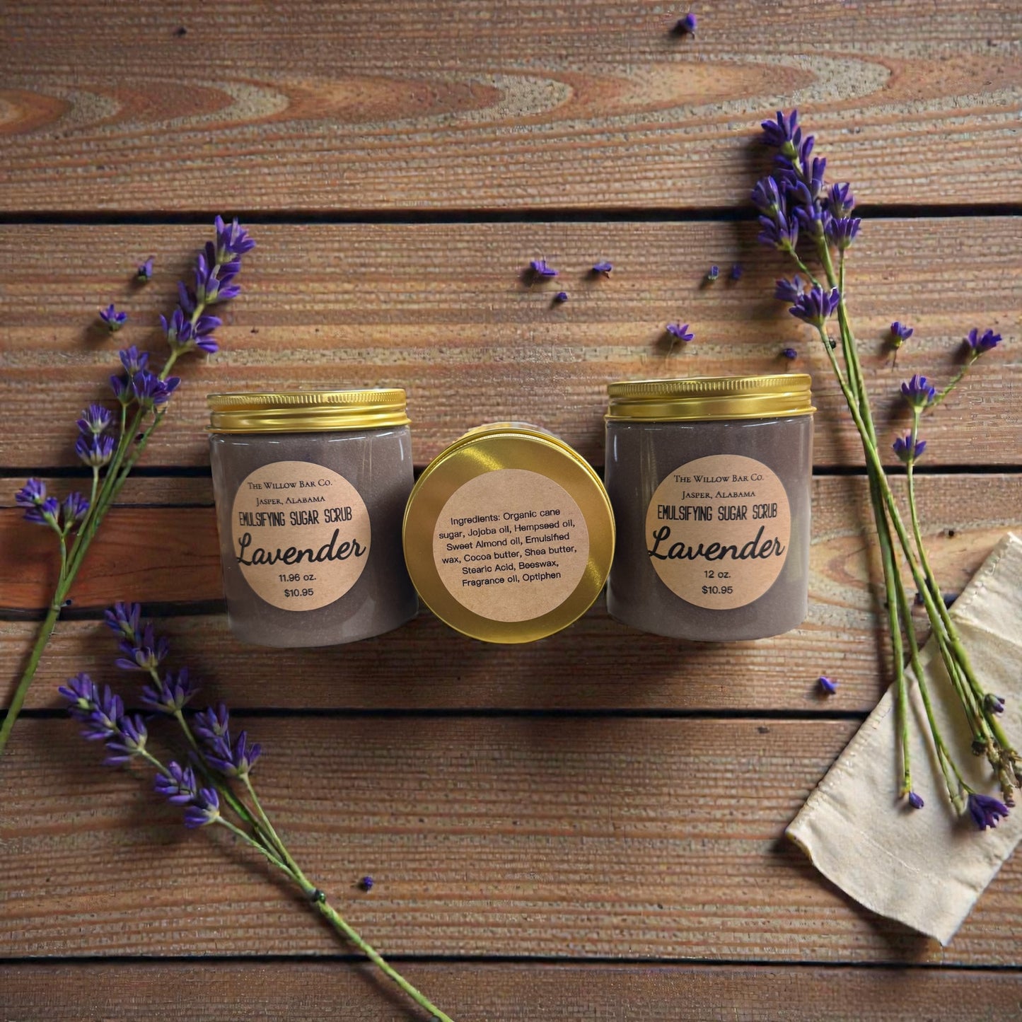 Lavender Emulsified Sugar Scrub 11-12 oz.