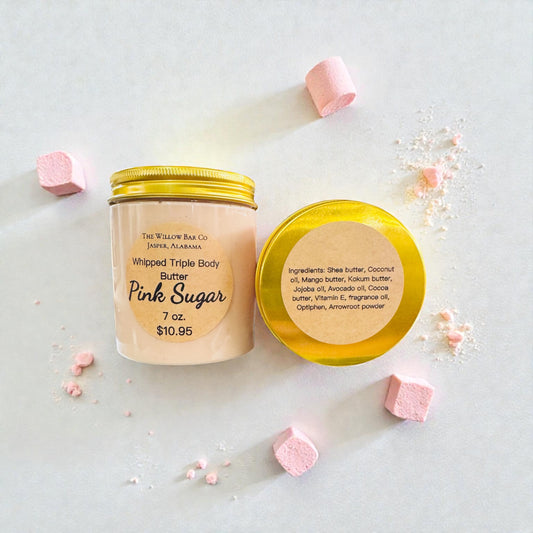 Whipped Triple Body Butter in Pink Sugar 8 oz