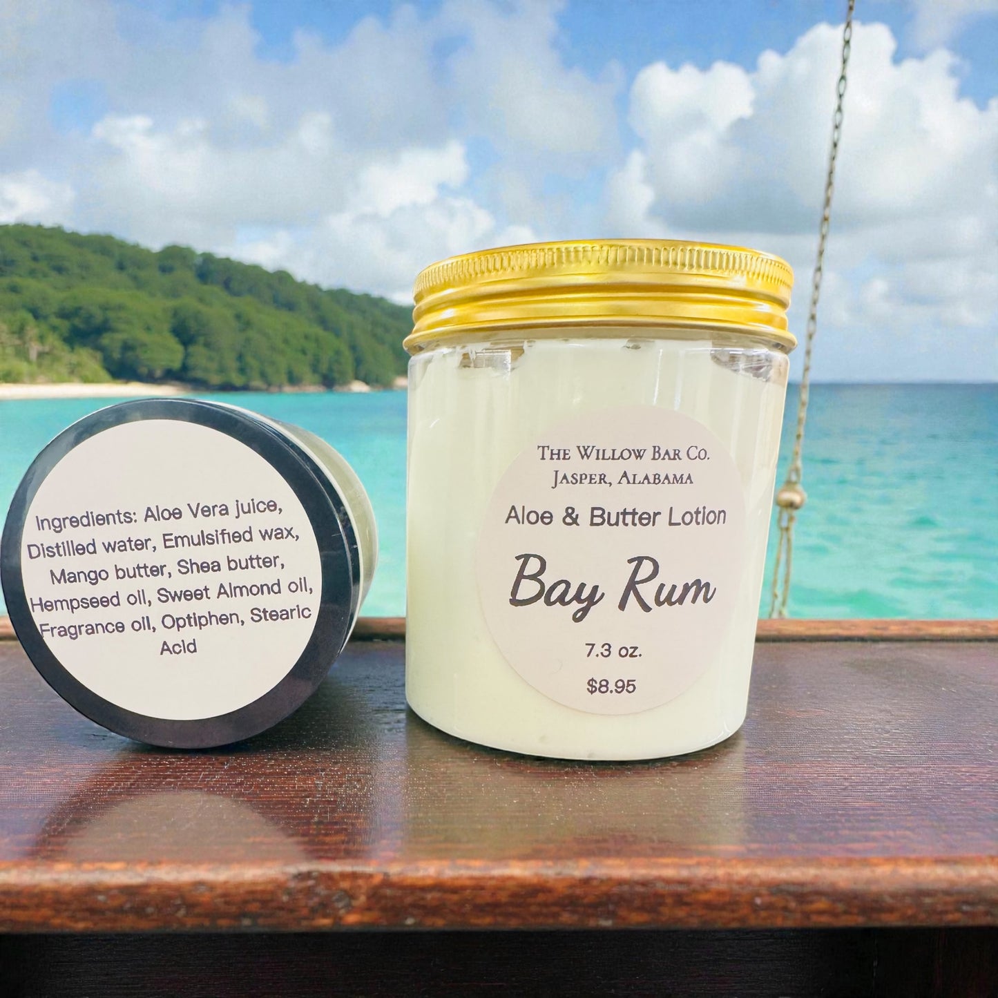 Aloe and Butter lotion. Bay Rum 7.3 oz.